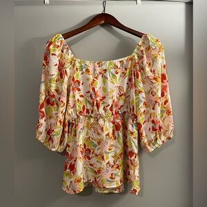 Collective Concepts Multicolor Floral Blouse